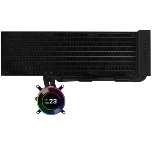Lian Li Hydroshift II LCD-C 360N Fan less CPU Liquid Cooler Black Lian Li Hydroshift II LCD-C 360N Fan less CPU Liquid Cooler Black