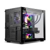 Ant Esports Crystal ARGB Black Cabinet