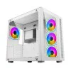 Ant Esports Crystal ARGB White Cabinet