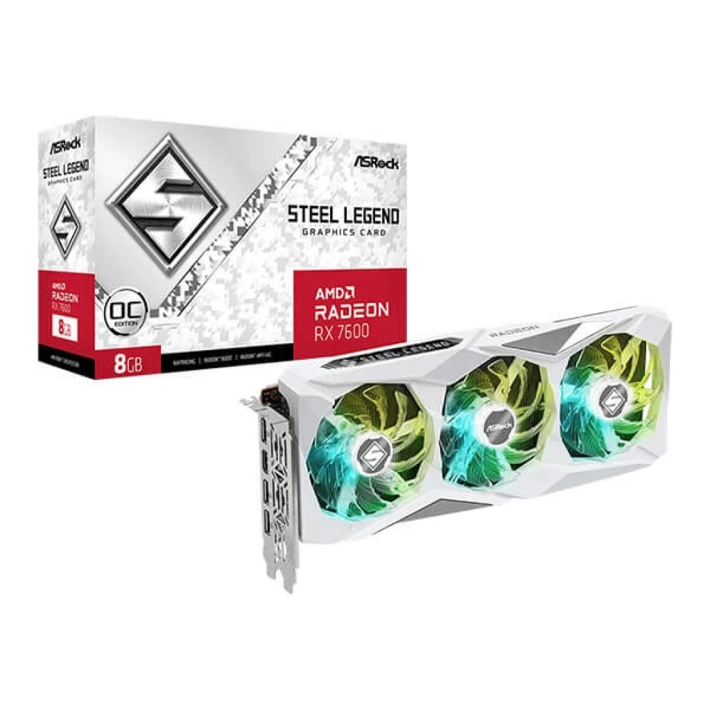 ASRock RX 7600 Steel Legend OC 8GB ASRock RX 7600 Steel Legend OC 8GB