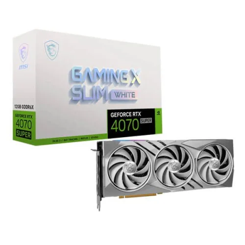 MSI RTX 4070 Super Gaming X Slim White 12GB MSI RTX 4070 Super Gaming X Slim White 12GB