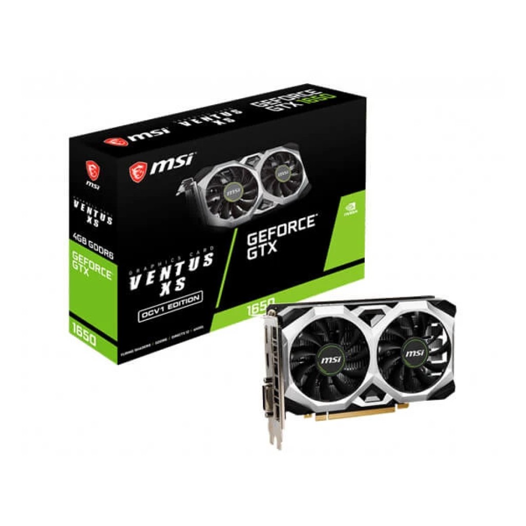 MSI GTX 1650 D6 Ventus XS OCV1 4GB GDDR6 MSI GTX 1650 D6 Ventus XS OCV1 4GB GDDR6