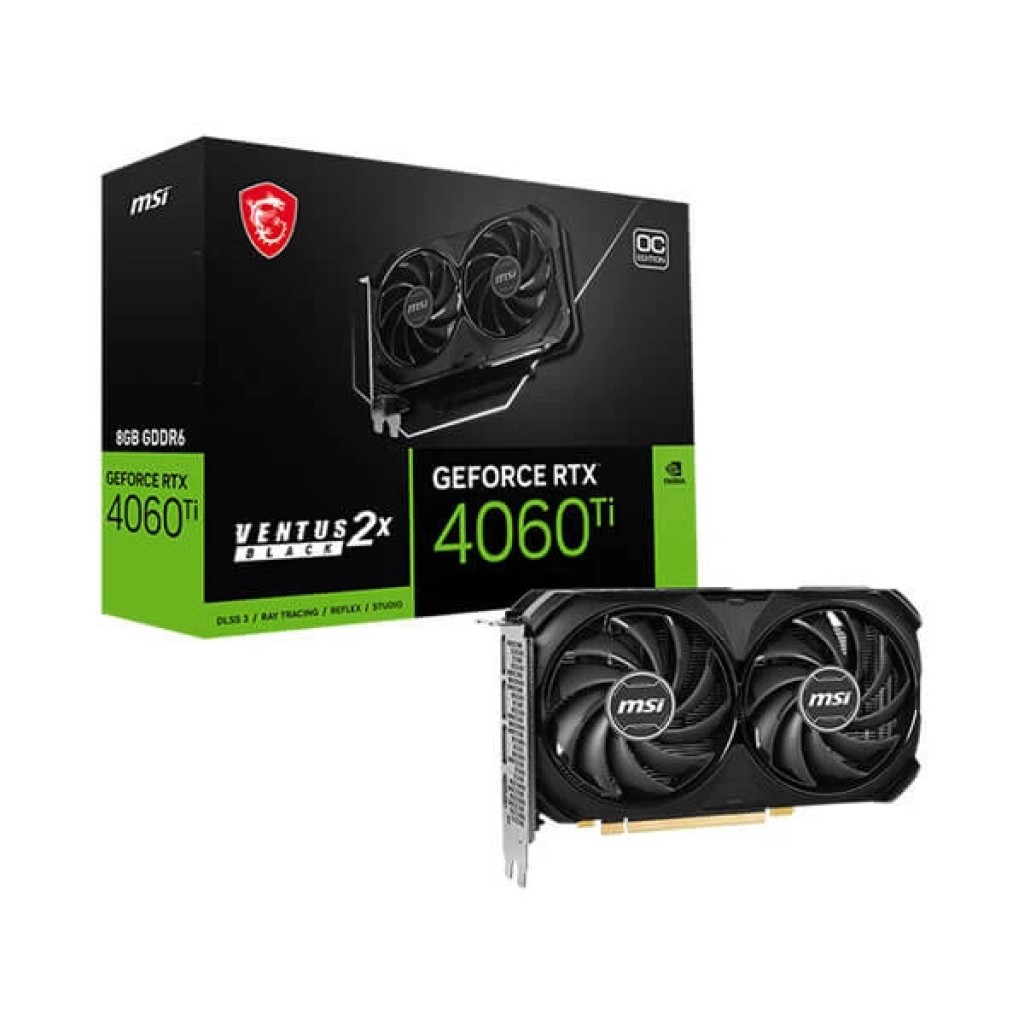 MSI RTX 4060 Ti Ventus 2X Black OC 8GB MSI RTX 4060 Ti Ventus 2X Black OC 8GB