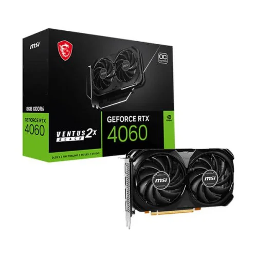 MSI RTX 4060 Ventus 2X Black OC 8GB Graphics Card MSI RTX 4060 Ventus 2X Black OC 8GB Graphics Card