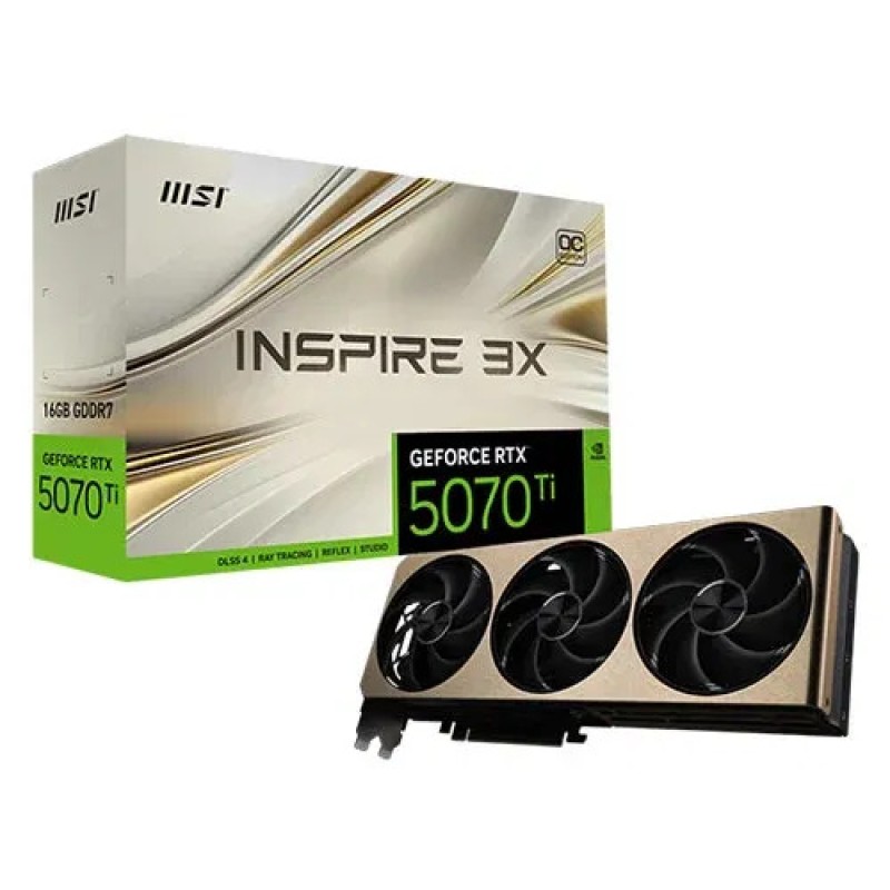 MSI RTX 5070 Ti Inspire 3X OC Plus 16GB MSI RTX 5070 Ti Inspire 3X OC Plus 16GB