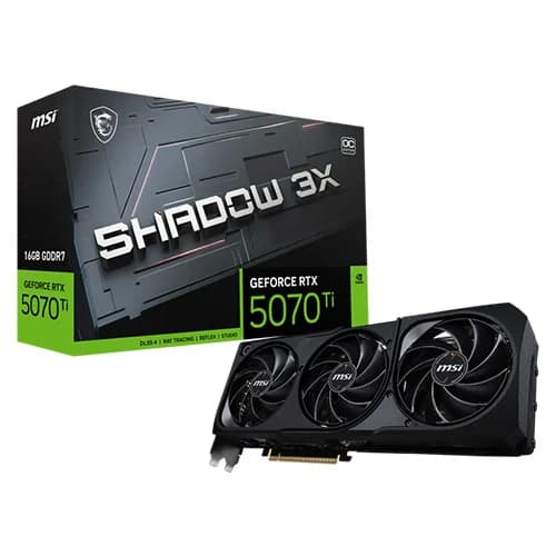 MSI RTX 5070 Ti Shadow 3X OC 16GB MSI RTX 5070 Ti Shadow 3X OC 16GB