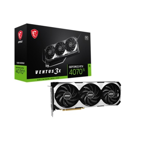 MSI GeForce RTX 4070 Ti Ventus 3X OC 12GB GDDR6X MSI GeForce RTX 4070 Ti Ventus 3X OC 12GB GDDR6X