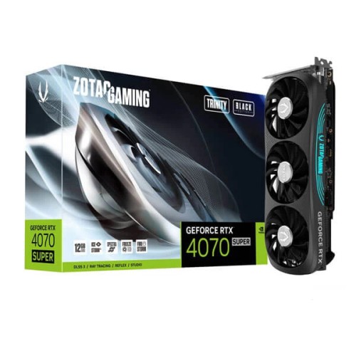 Zotac Gaming RTX 4070 Super Trinity Black 12GB Zotac Gaming RTX 4070 Super Trinity Black 12GB