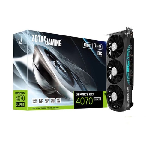 Zotac Gaming RTX 4070 Super Trinity OC Black 12GB Zotac Gaming RTX 4070 Super Trinity OC Black 12GB