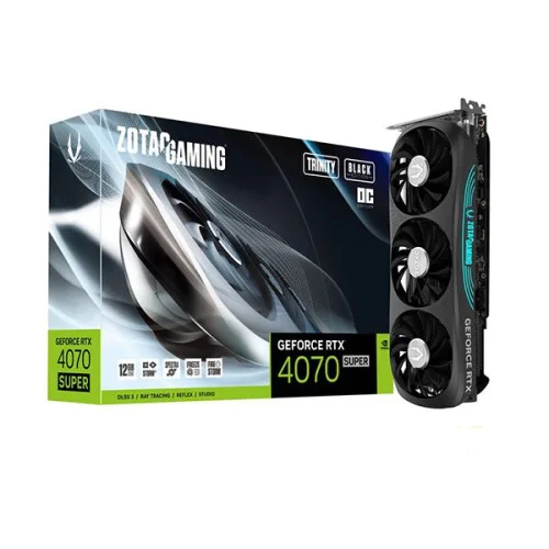 Zotac Gaming RTX 4070 Super Trinity OC Black 12GB Zotac Gaming RTX 4070 Super Trinity OC Black 12GB