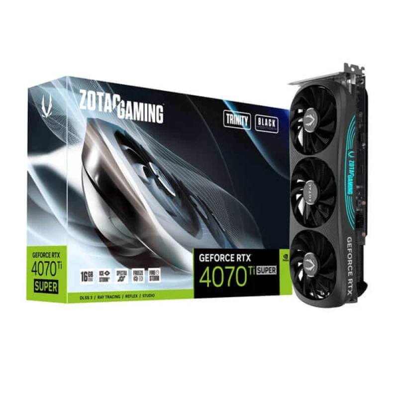 Zotac Gaming RTX 4070 Ti Super Trinity Black Edition 16GB Zotac Gaming RTX 4070 Ti Super Trinity Black Edition 16GB