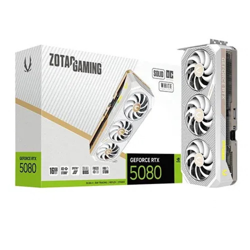 Zotac Gaming RTX 5080 Solid OC White 16GB Zotac Gaming RTX 5080 Solid OC White 16GB