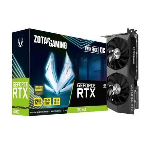 Zotac Gaming Geforce RTX 3060 twin edge OC 12GB Graphics Card Zotac Gaming Geforce RTX 3060 twin edge OC 12GB Graphics Card
