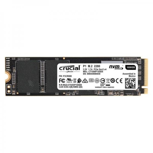 Crucial P1 1000GB M.2 NVMe Crucial P1 1000GB M.2 NVMe
