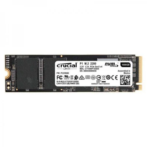 Crucial P1 1000GB M.2 NVMe Crucial P1 1000GB M.2 NVMe