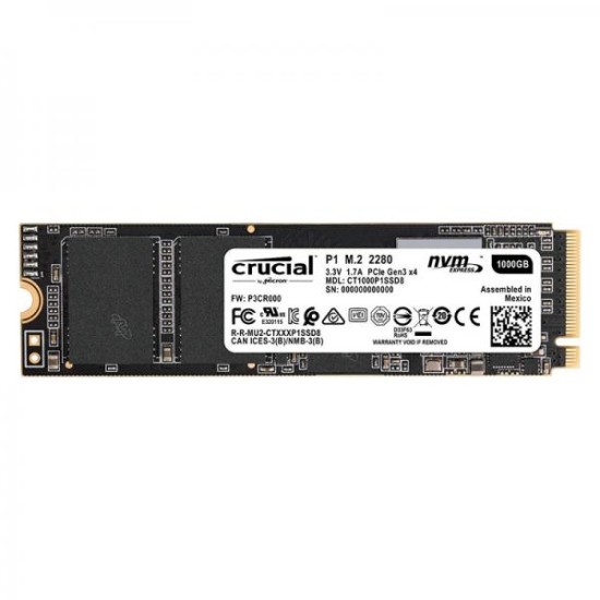 Crucial P1 1000GB M.2 NVMe 