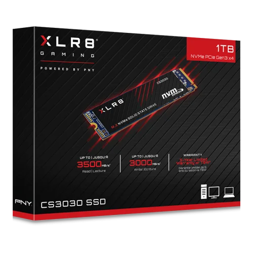 PNY XLR8 CS3030 1TB NVMe gen 3