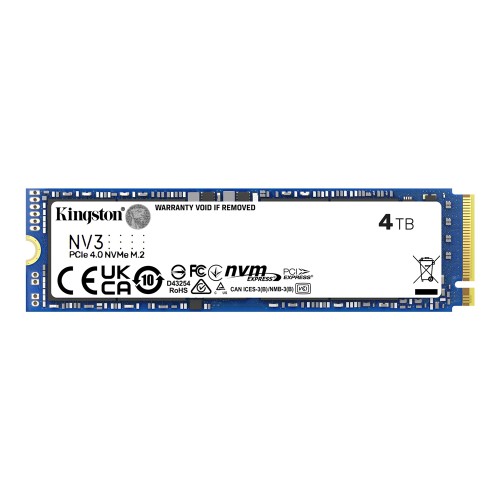 Kingston NV3 4TB NVMe Gen4 SSD Kingston NV3 4TB NVMe Gen4 SSD