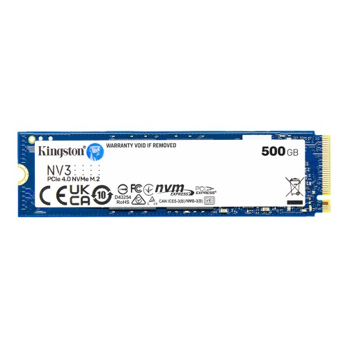 Kingston NV3 500GB NVMe Gen4 SSD Kingston NV3 500GB NVMe Gen4 SSD
