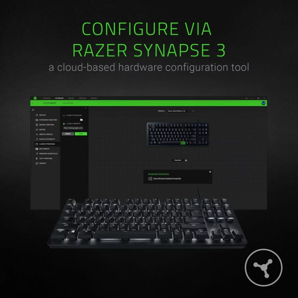 Razer Blackwidow lite Silent mechanical keyboard Razer Blackwidow lite Silent mechanical keyboard