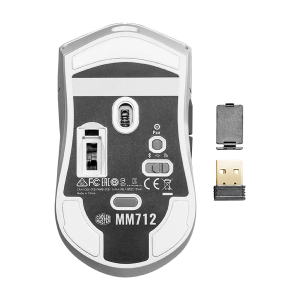 Cooler Master MM712 Wireless- White Cooler Master MM712 Wireless- White