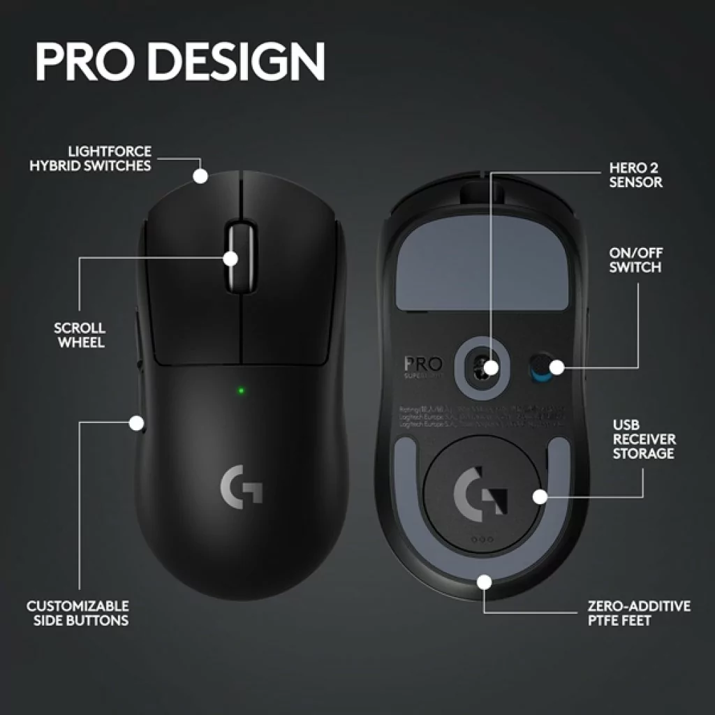 Logitech G pro X Superlight 2 Wireless black Logitech G pro X Superlight 2 Wireless black