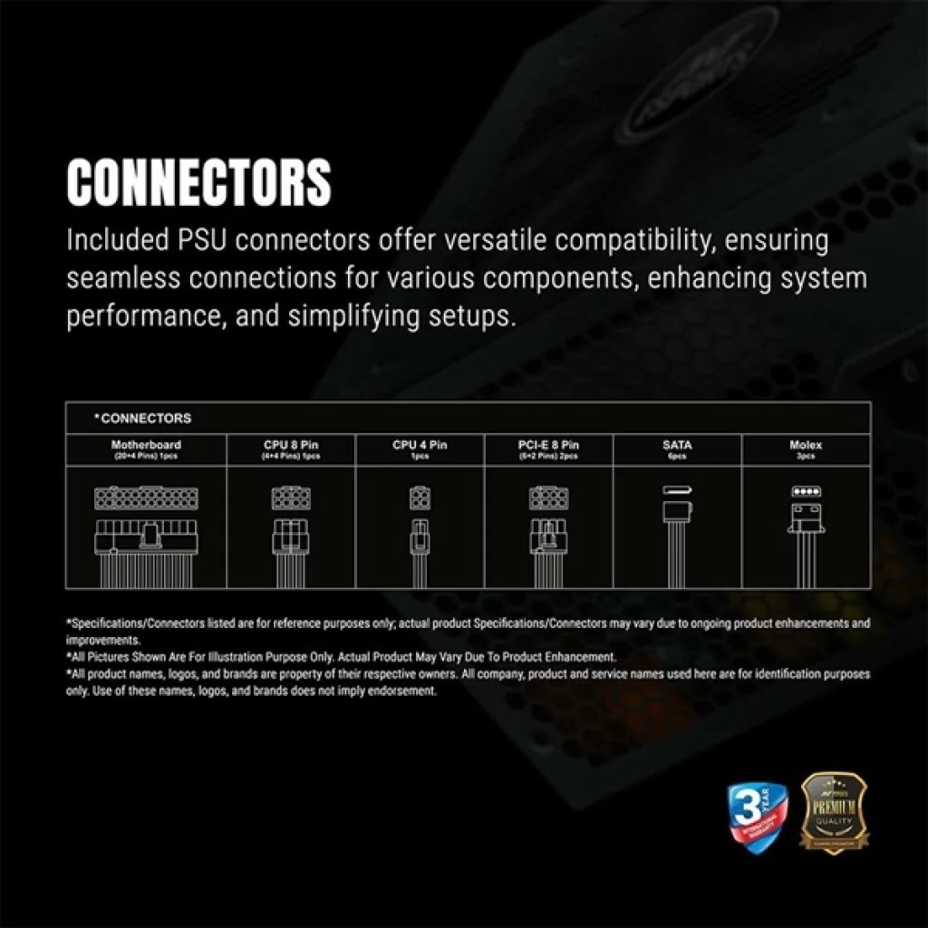 Ant Esports FP550B Force Bronze Gaming Power Supply Ant Esports FP550B Force Bronze Gaming Power Supply