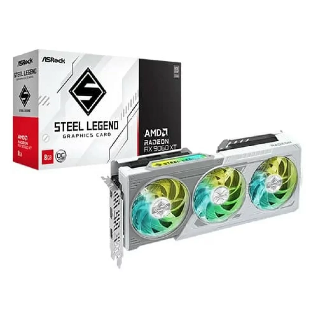 ASRock RX 9060 XT Steel Legend OC 8GB ASRock RX 9060 XT Steel Legend OC 8GB
