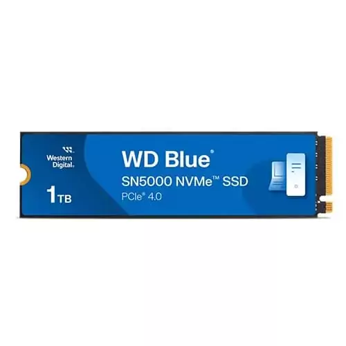 Western Digital Blue SN5000 1TB NVMe Gen 4 SSD